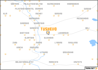 map of Tushevo