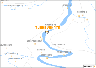 map of Tushevskaya
