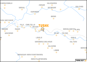 map of Tūshk