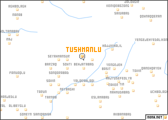 map of Tūshmānlū