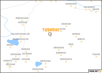 map of Tushniki