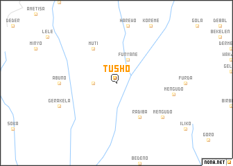 map of Tusho