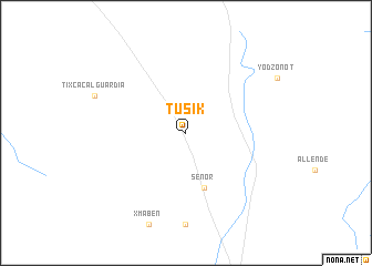 map of Tusik