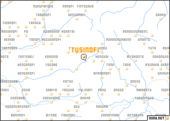 map of Tusinofi