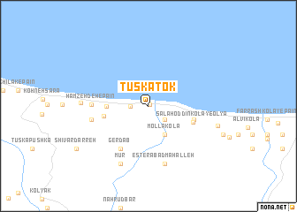 map of Tūskātok