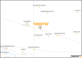 map of Tuskayev