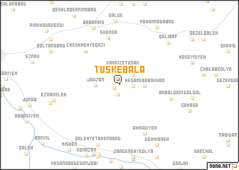 map of Tūsk-e Bālā