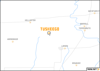 map of Tuskeego