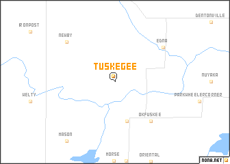 map of Tuskegee