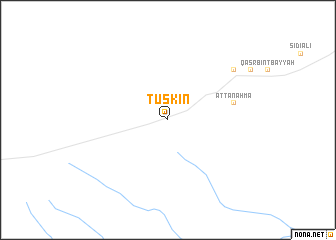 map of Tūskīn