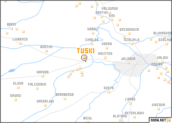 map of Tušķi