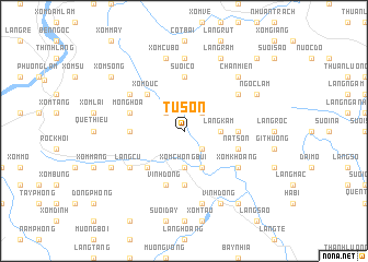 map of Tu Sơn