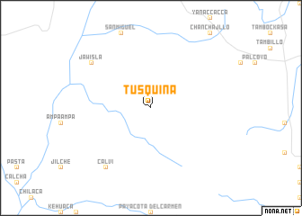 map of Tusquina