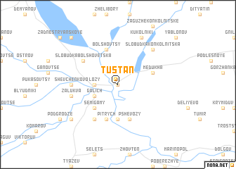 map of Tustanʼ