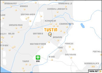 map of Tustin