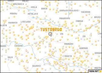 map of Tusto Brdo