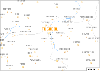 map of Tusu-gol