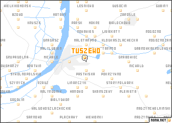 map of Tuszewo