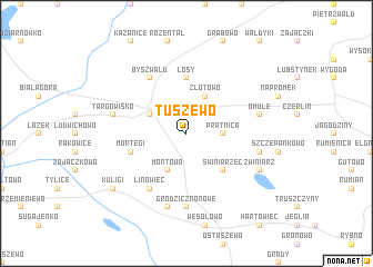 map of Tuszewo