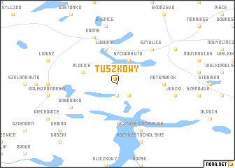 map of Tuszkowy