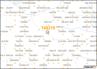 map of Tuszyn