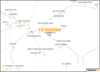 map of Tūtak-e Pā\