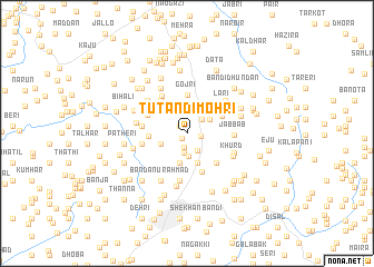 map of Tutāndi Mohri