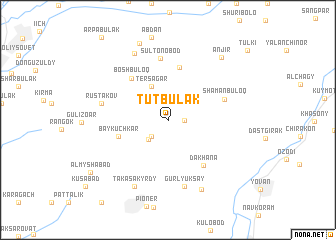 map of Tut-Bulak