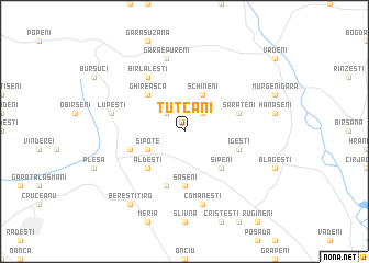 map of Ţuţcani