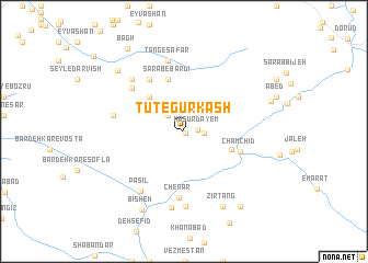 map of Tūt-e Gūrkash