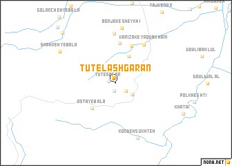 map of Tūt-e Lashgarān