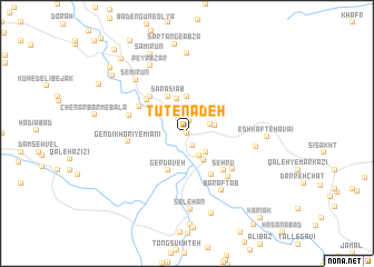 map of Tūt-e Nadeh