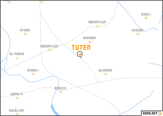map of Tüten
