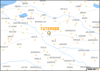 map of Tutermaa