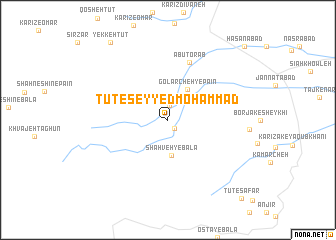 map of Tūt-e Seyyed Moḩammad