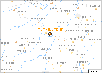 map of Tuthilltown