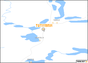 map of Tutiyarvi