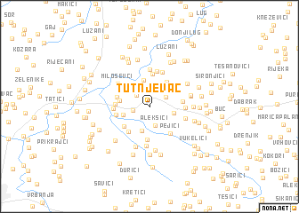 map of Tutnjevac