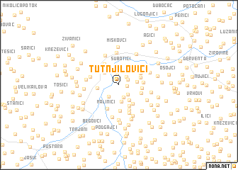 map of Tutnjilovići