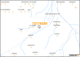 map of Tūt Tagān