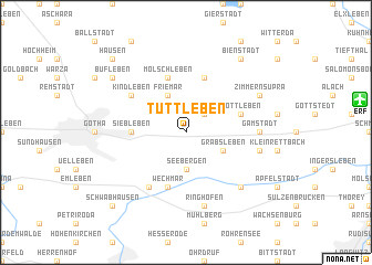 map of Tüttleben