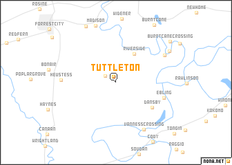 map of Tuttleton