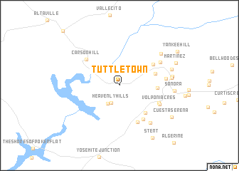 map of Tuttletown