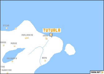 map of Tutuala