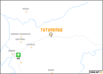 map of Tutunendó