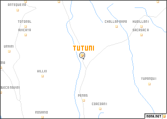 map of Tutuni