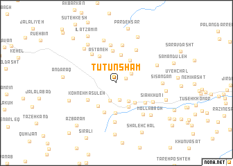 map of Tūtūnsham