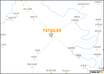 map of Tutwiler