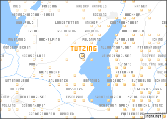 map of Tutzing