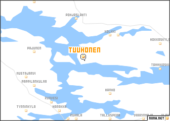 map of Tuuhonen